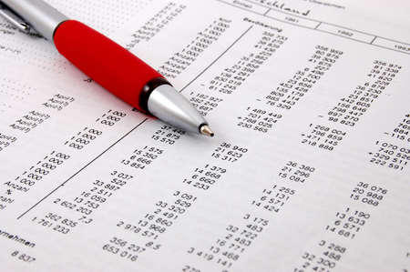 A graph which shows the economic growthの写真素材