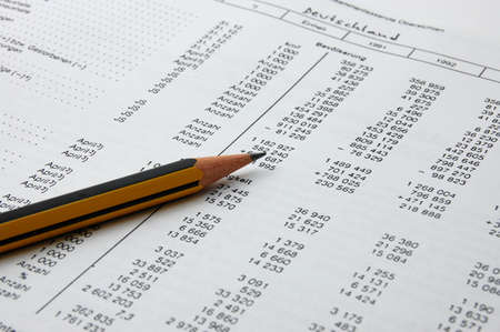 A graph which shows the economic growthの写真素材