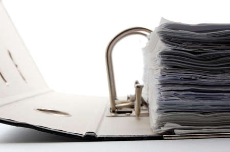 folder in a office. stress at work in the jobの写真素材