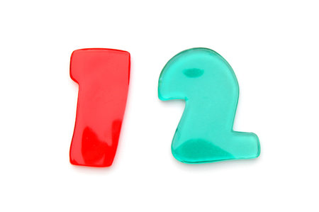 letters from A to Z and numbers form 0 to 9 isolated on white background