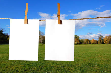 blank sheet of paper on a backgroundの写真素材