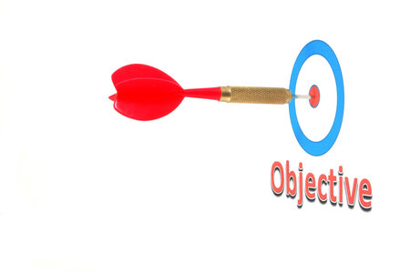 success concept with isolated successful dart arrow
