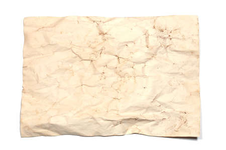 old wrinkled paper background with copyspace for textの写真素材