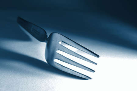 abstract fork macro in the kitchen as a food conceptの写真素材