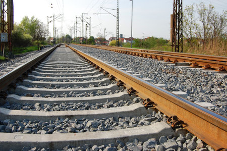railroad or railway showing concept of industrial transportation