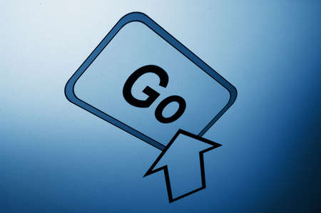 business button in the internet on a LCD displayの写真素材