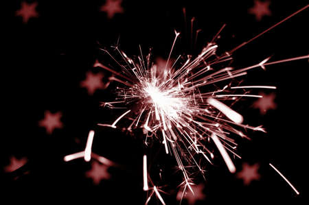 christmas sparkler with copyspace for text messageの写真素材