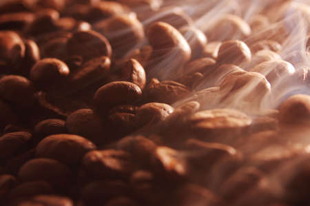 roasting coffee for breakfast in the morningの写真素材