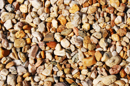 gravel texture at the beach as background