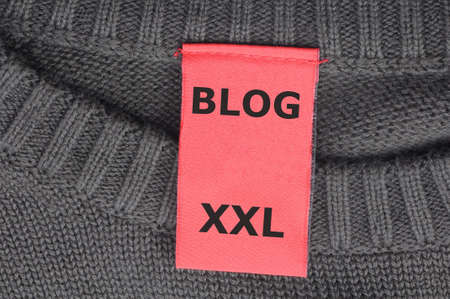 xxl internet web blog concept with fashion label の写真素材