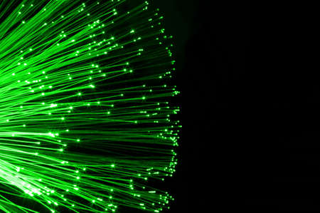 fiber optics cable from modern computer comminication technology                                    の写真素材