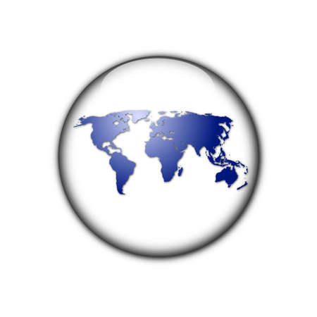 world map button for internet web siteの写真素材