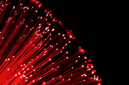 abstract information technology background with fiber optics                                    の写真素材