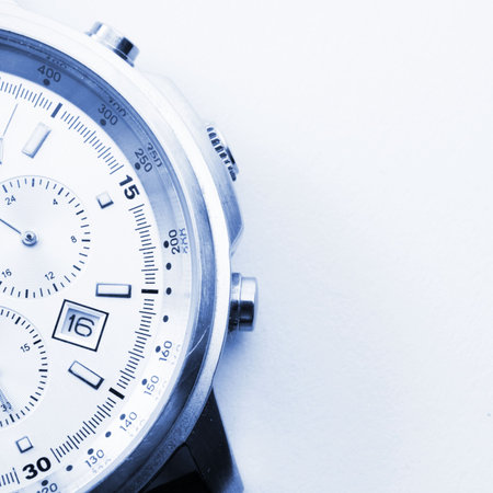 business watch and copyspace showing time concept                                    