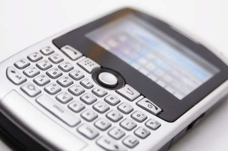 pda or personal digital assistant showing wireless communication conceptの写真素材