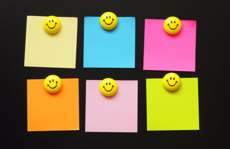 blank sheet of paper with smilie or smily