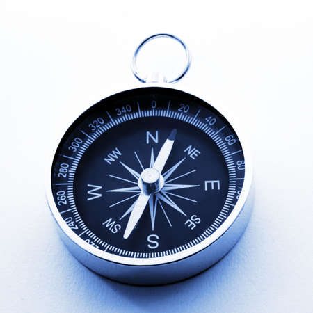 compass and white copyspace for text messageの写真素材
