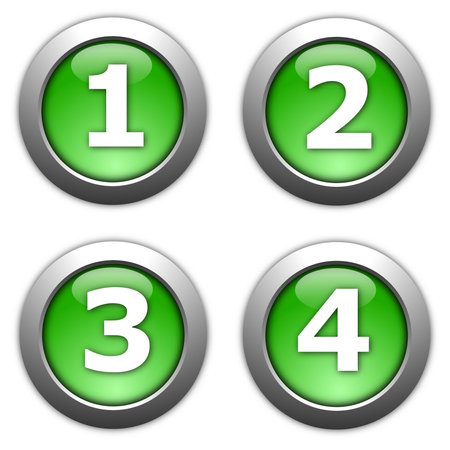 collection of web button alphabet and numbers