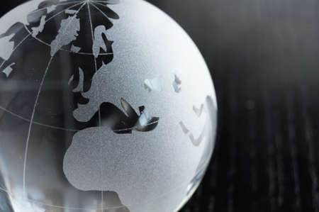 global business or eco concept with black copyspaceの写真素材