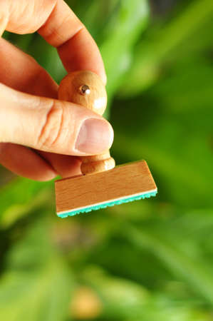 blank stamp with copyspace for your text messageの写真素材