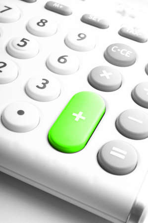 calculator showing business still life or financial accounting conceptの写真素材