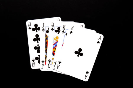 poker card game showing risk or gambling concept