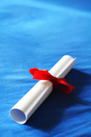 diploma or certificate form university and college showing education conceptの写真素材