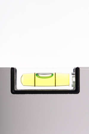 level bubble showing measurement or construction conceptの写真素材