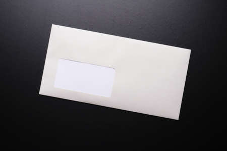 envelope and blank or empty copyspace for your text messageの写真素材