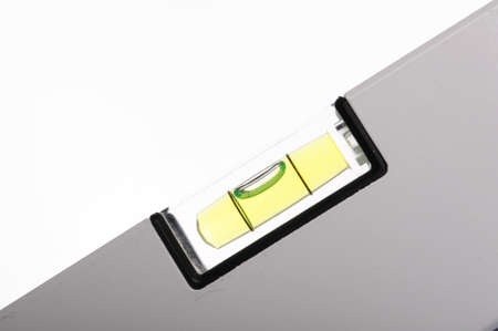level bubble showing measurement or construction conceptの写真素材