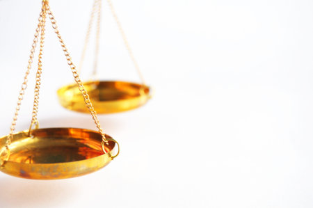 scale or scales with copyspace showing law justice or legal concept