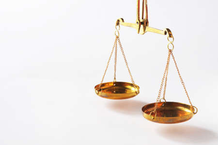 scale or scales with copyspace showing law justice or legal conceptの写真素材