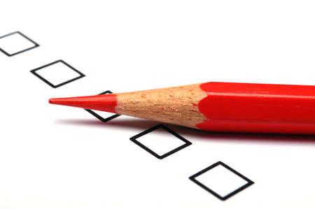 consumer survey with questionnaire checkbox to improve salesの写真素材