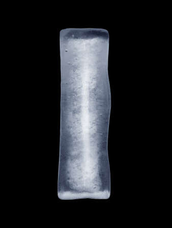 Ice Letter Iの写真素材