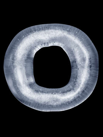Ice Letter O の写真素材