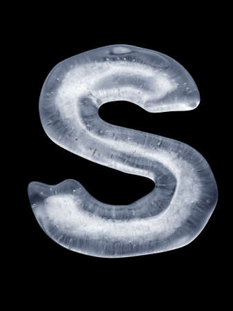 Ice Letter Sの写真素材