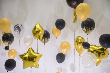 Variety shape Balloon decoration for partyの写真素材
