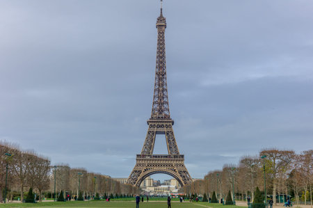Eiffel tower, Paris, France Europe in winter season.