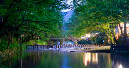 Night view of the ancient town of Ya'anのeditorial素材