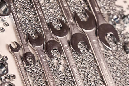 The keys and screws   の写真素材