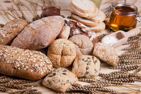 Compositions bread  の写真素材