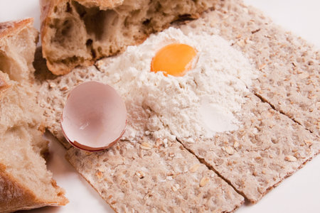 Bread and its components  の写真素材