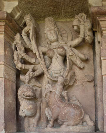 Goddess Durga of Hindu Mythologyの写真素材