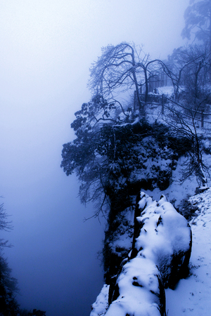 Mount Emei ice and snow worldの写真素材