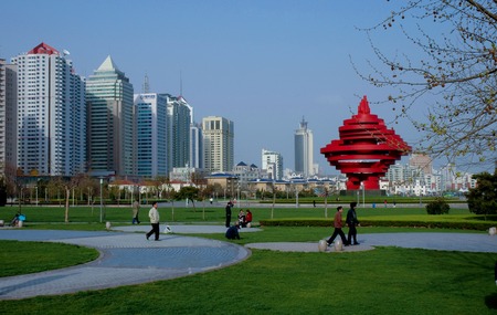 Qingdao square cornerのeditorial素材