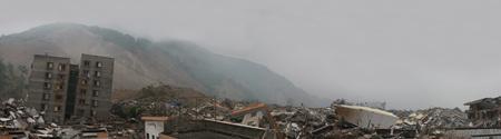 record of the 8 magnitude earthquake in Wenchuanの写真素材