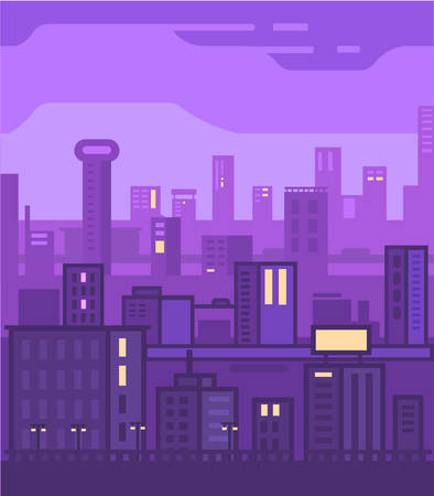 City space illustration.のイラスト素材