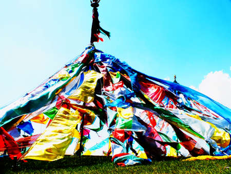 prayer flagsの写真素材
