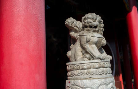 Stone lionの写真素材