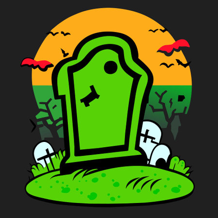 halloween graveのイラスト素材